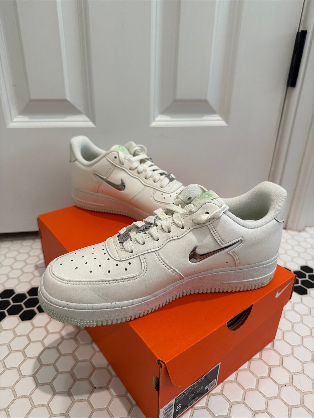 Nike Air Force 1 ‘07 Next Nature SE “Liquid Metal” Sneakers Sz 8